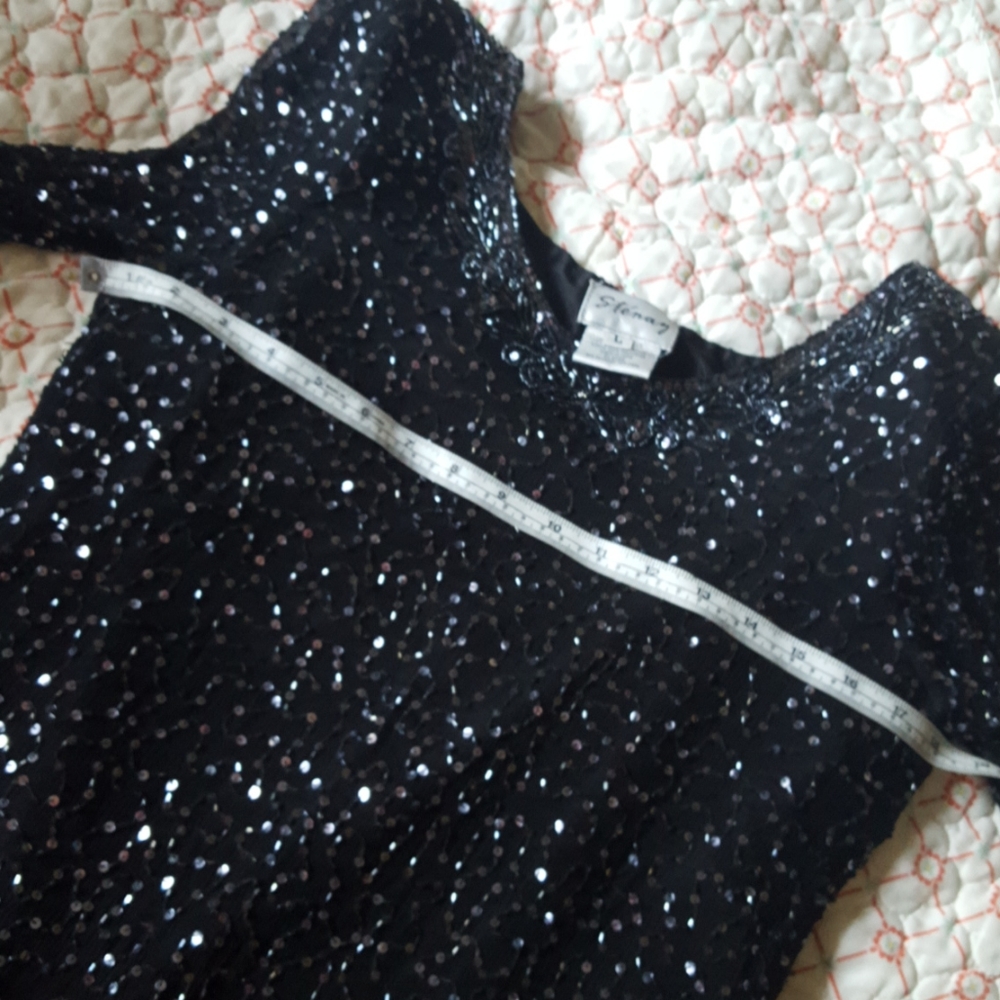 Vintage beaded and sequin tunic - Picture 9 of 11